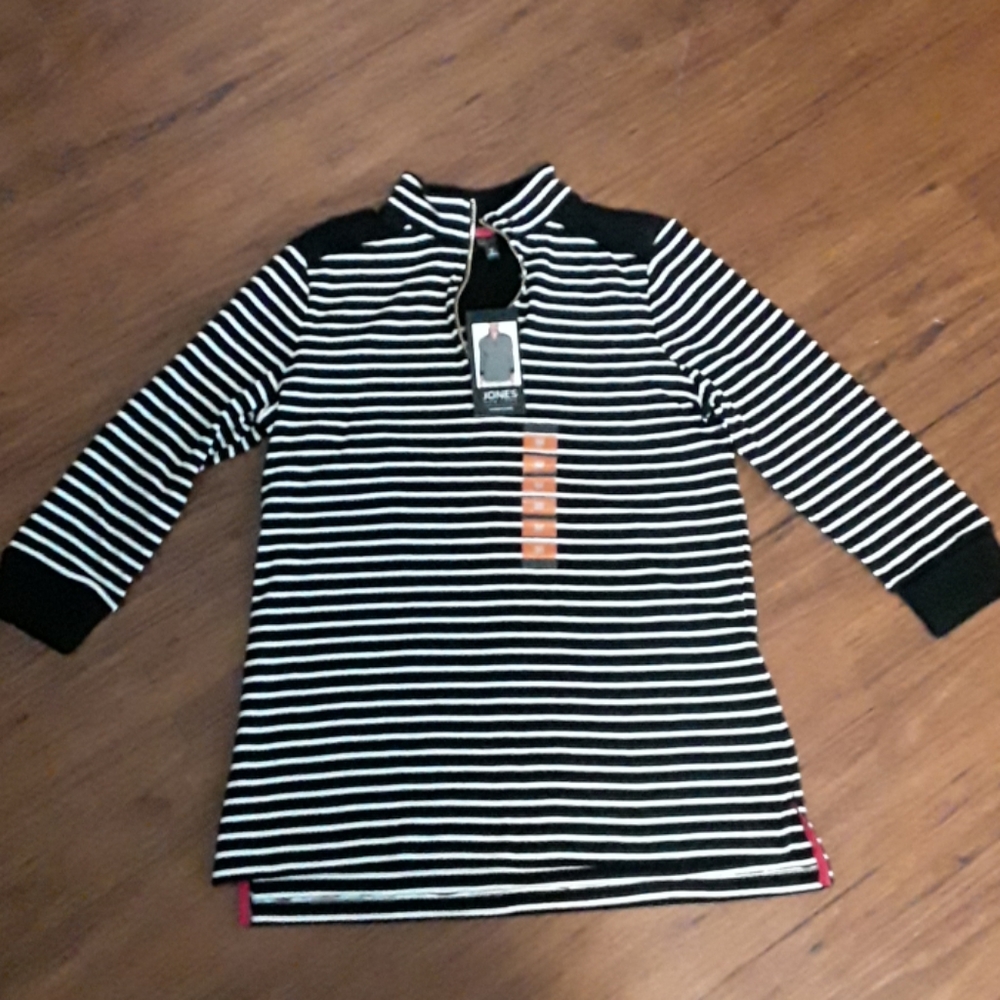 Black and white striped shirt